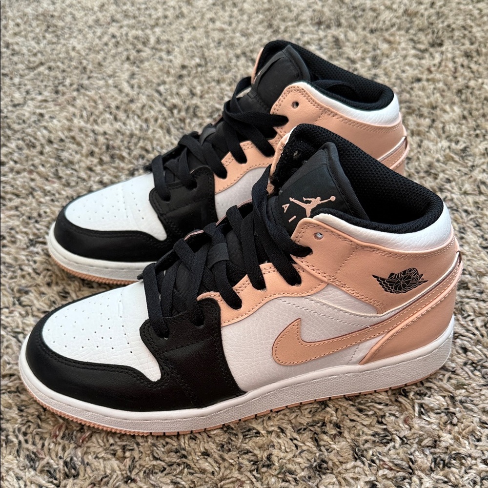 Jordan Kids Sneakers - Black, White, and Pink